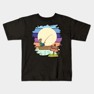 Gone Fishing Kids T-Shirt